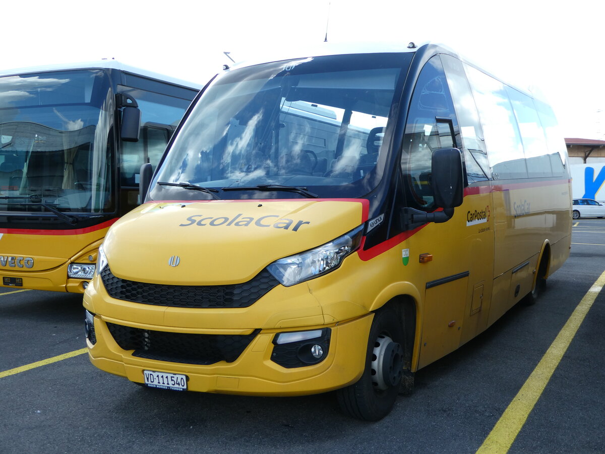 (248'204) - CarPostal Ouest - VD 111'540/PID 10'384 - Iveco/UNVI am 8. April 2023 in Kerzers, Interbus