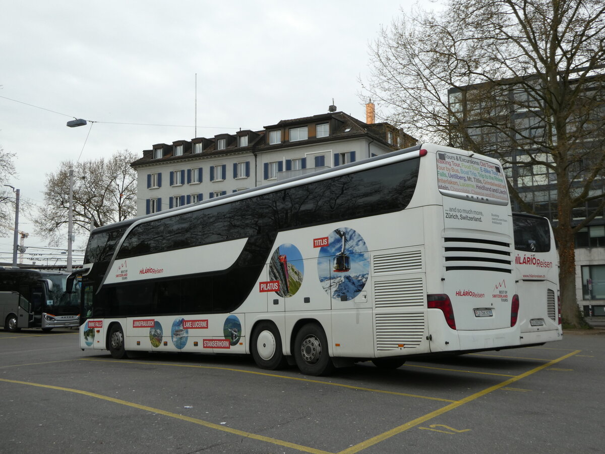 (248'538) - Hilrio, Schtz - LU 266'303 - Setra am 15. April 2023 in Zrich, Sihlquai