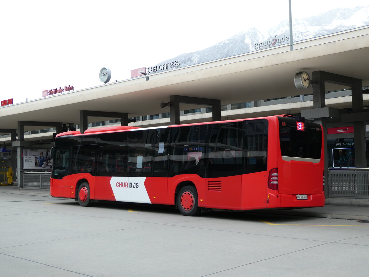 (248'577) - Chur Bus, Chur - Nr. 1/GR 97'501 - Mercedes am 15. April 2023 beim Bahnhof Chur