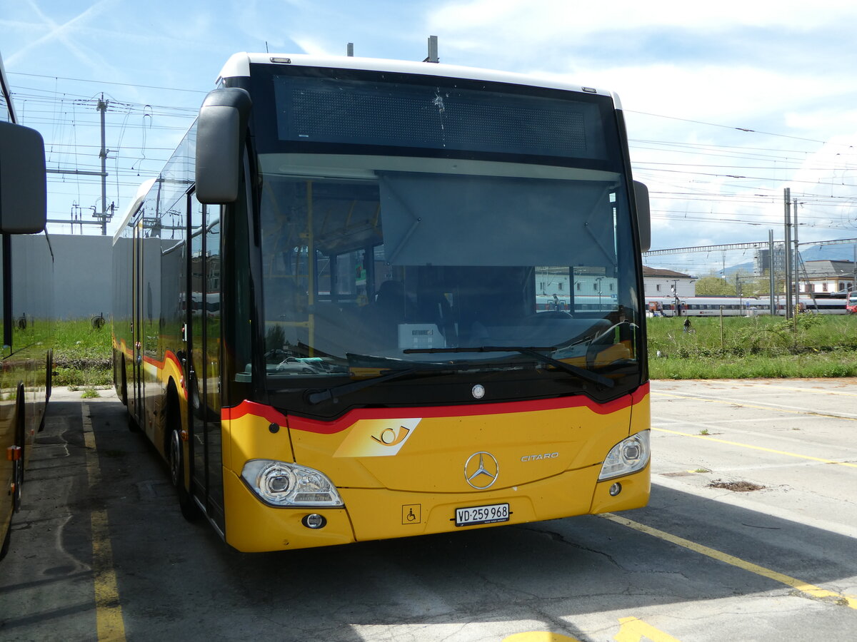 (249'635) - CarPostal Ouest - VD 259'968/PID 11'010 - Mercedes am 5. Mai 2023 in Yverdon, Garage