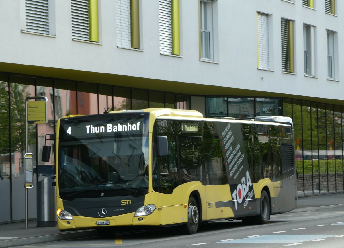 (249'837) - STI Thun - Nr. 409/BE 866'409 - Mercedes am 10. Mai 2023 in Thun, Guisanplatz
