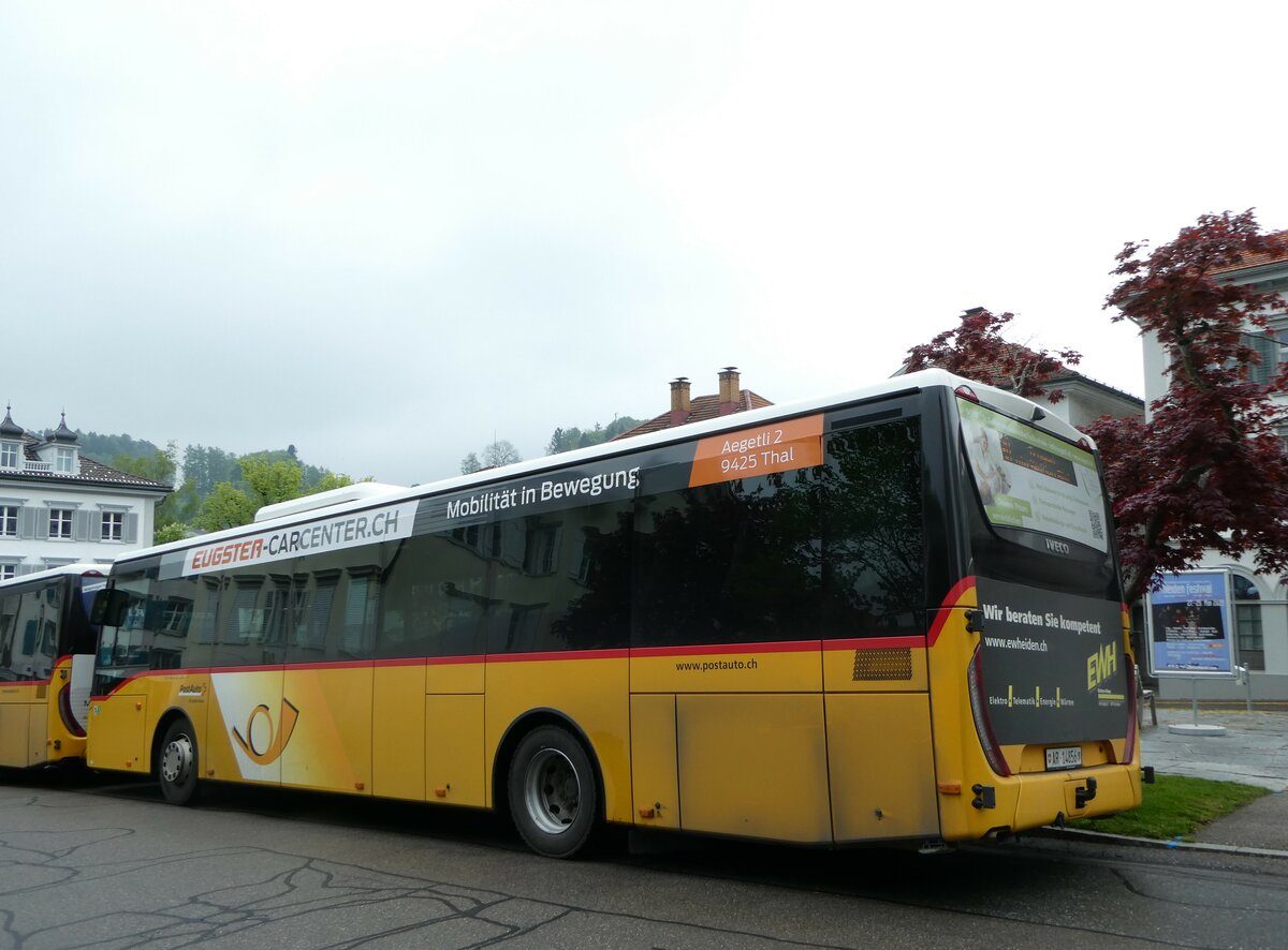 (250'087) - PostAuto Ostschweiz - AR 14'856/PID 10'370 - Iveco am 16. Mai 2023 in Heiden, Post