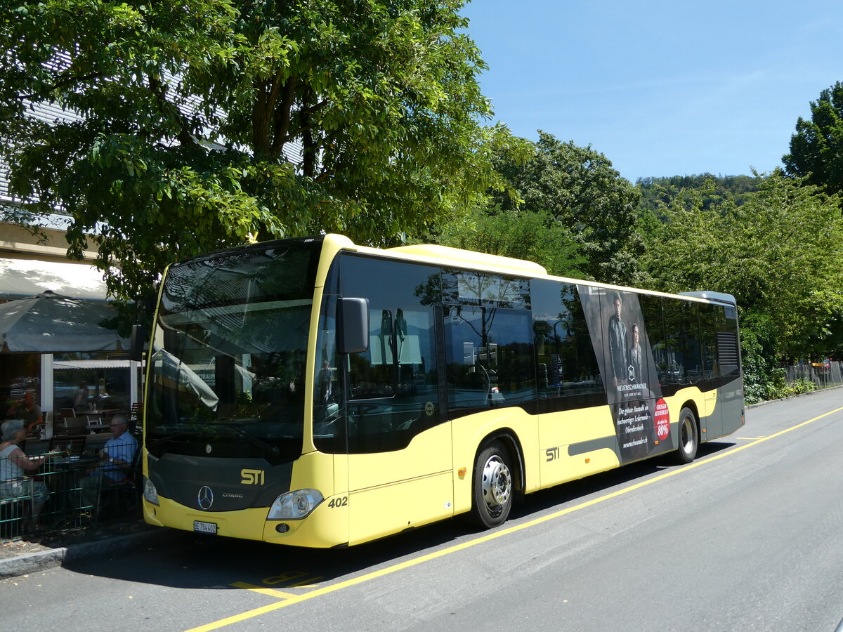 (252'650) - STI Thun - Nr. 402/BE 754'402 - Mercedes am 14. Juli 2023 bei der Schifflndte Thun