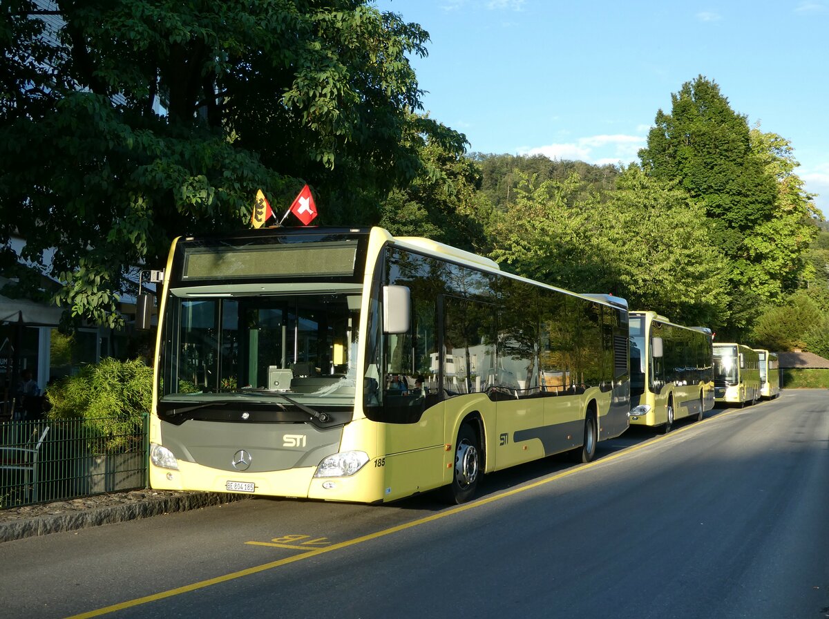 (253'248) - STI Thun - Nr. 185/BE 804'185 - Mercedes am 31. Juli 2023 bei der Schifflndte Thun