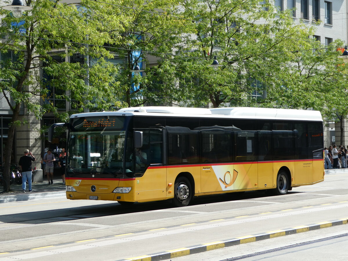 (253'878) - Rattin, Schlatt - TG 209'553/PID 4539 - Mercedes (ex Harz, D-Saarbrcken; ex PostAuto Bern; ex AVG Meiringen Nr. 71) am 18. August 2023 beim Bahnhof Frauenfeld