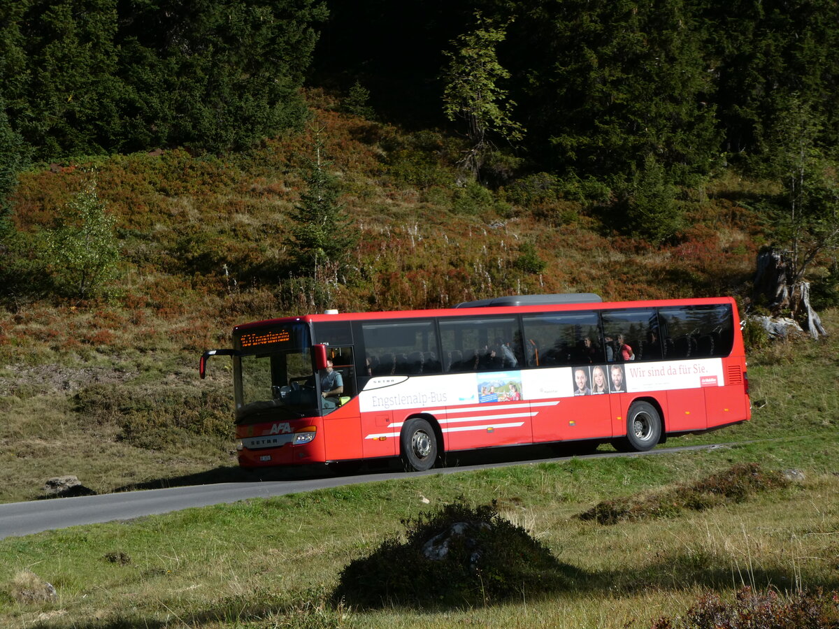 (255'762) - AFA Adelboden - Nr. 24/BE 26'701/PID 10'040 - Setra am 1. Oktober 2023 bei der Engstlenalp (Einsatz: PostAuto fr Engstlenalp-Bus)