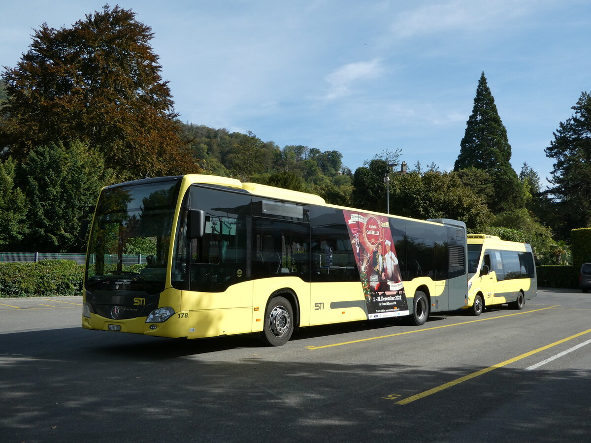 (256'066) - STI Thun - Nr. 178/BE 752'178 - Mercedes am 10. Oktober 2023 bei der Schifflndte Thun