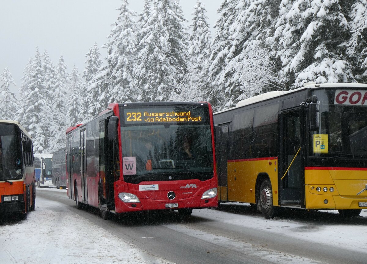 (258'286) - AFA Adelboden - Nr. 94/BE 26'974 - Mercedes am 6. Januar 2024 in Adelboden, Unter dem Birg