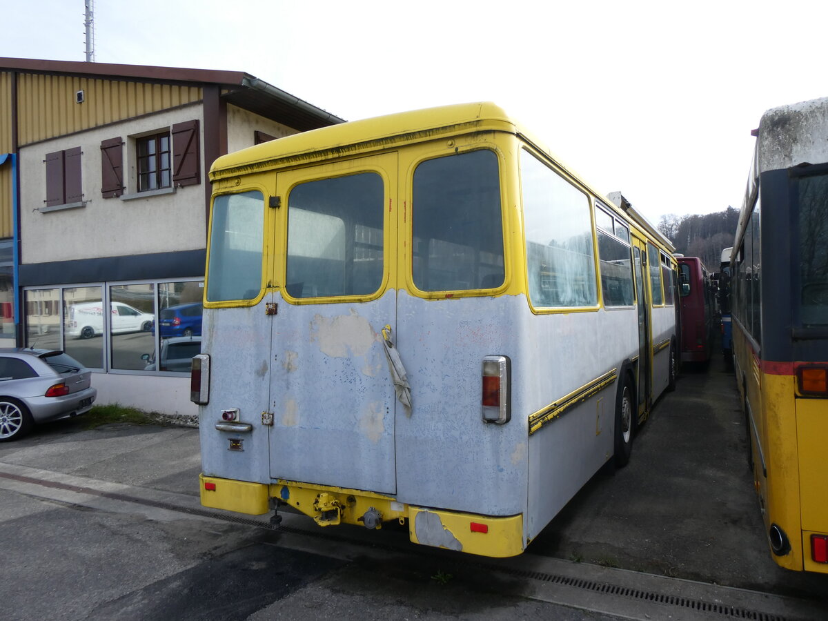 (259'892) - Kt. Luzern, Luzern (Rtrobus) - FBW/Hess (ex AAGR Rothenburg Nr. 49) am 2. Mrz 2024 in Faoug, MS Carrosserie