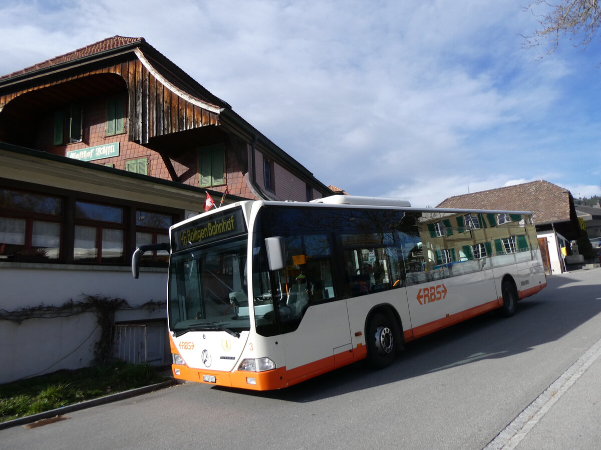 (260'033) - RBS Worblaufen - Nr. 3/BE 767'003 - Mercedes am 3. Mrz 2024 in Habstetten, Rssli