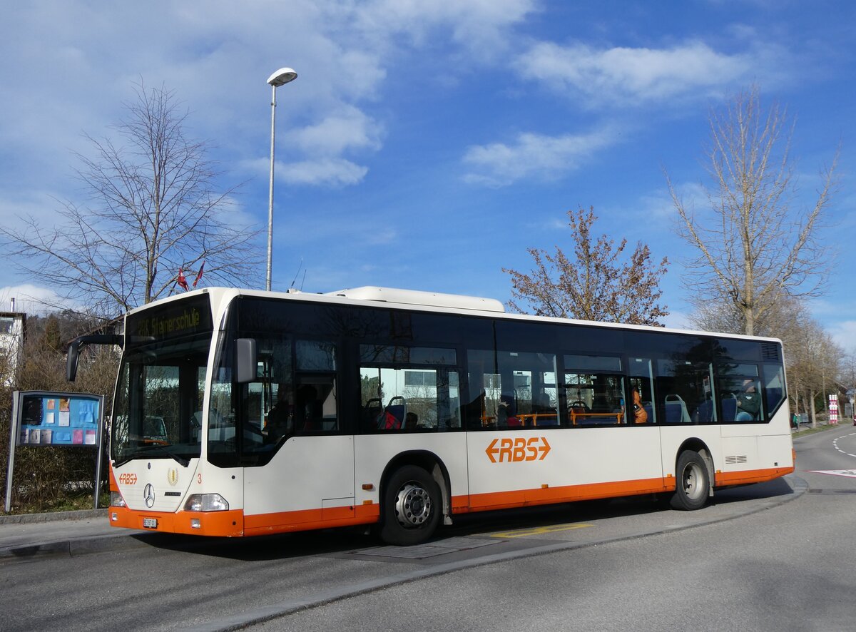 (260'044) - RBS Worblaufen - Nr. 3/BE 767'003 - Mercedes am 3. Mrz 2024 in Ittigen, Mannenberg