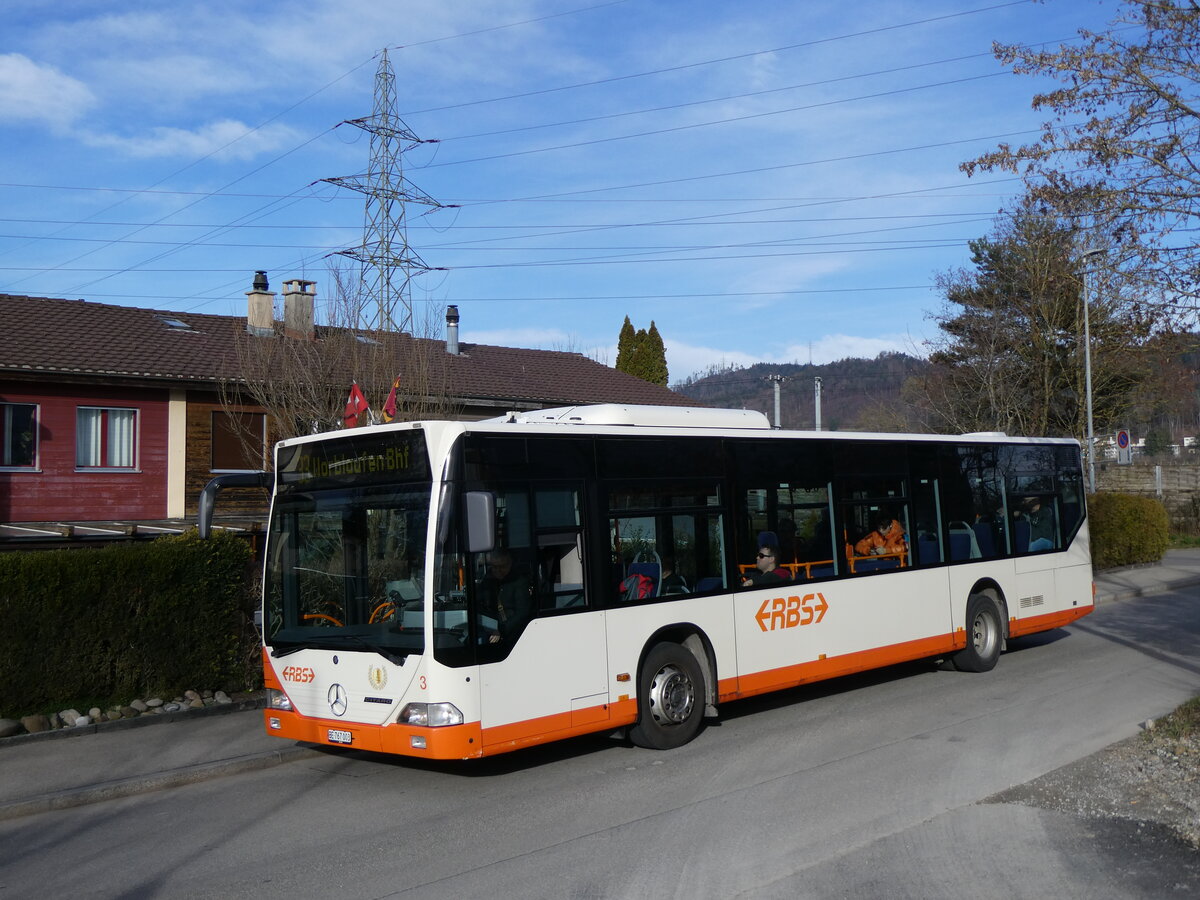 (260'061) - RBS Worblaufen - Nr. 3/BE 767'003 - Mercedes am 3. Mrz 2024 in Worblaufen, Altikofenstrasse