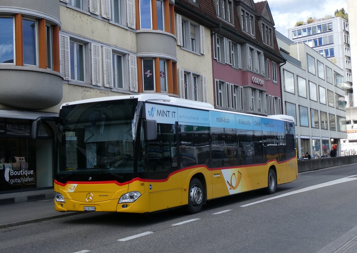 (260'782) - Voegtlin-Meyer, Brugg - Nr. 149/AG 381'799/PID 11'729 - Mercedes am 28. Mrz 2024 beim Bahnhof Brugg