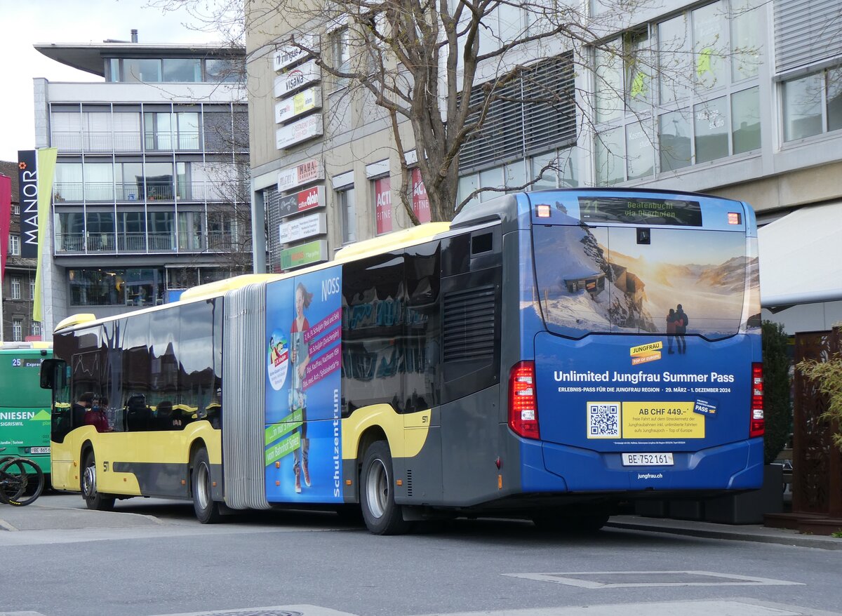 (260'957) - STI Thun - Nr. 161/BE 752'161 - Mercedes am 3. April 2024 beim Bahnhof Thun