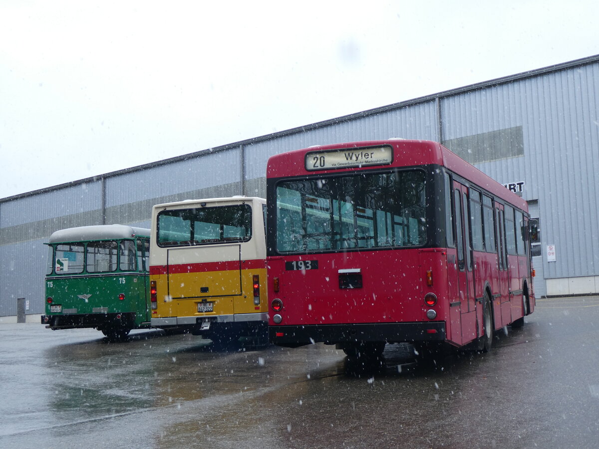 (261'614) - Bernmobil, Bern (SOB) - Nr. 193 - Volvo/Gangloff am 21. April 2024 in Burgdorf, kihof Ziegelgut