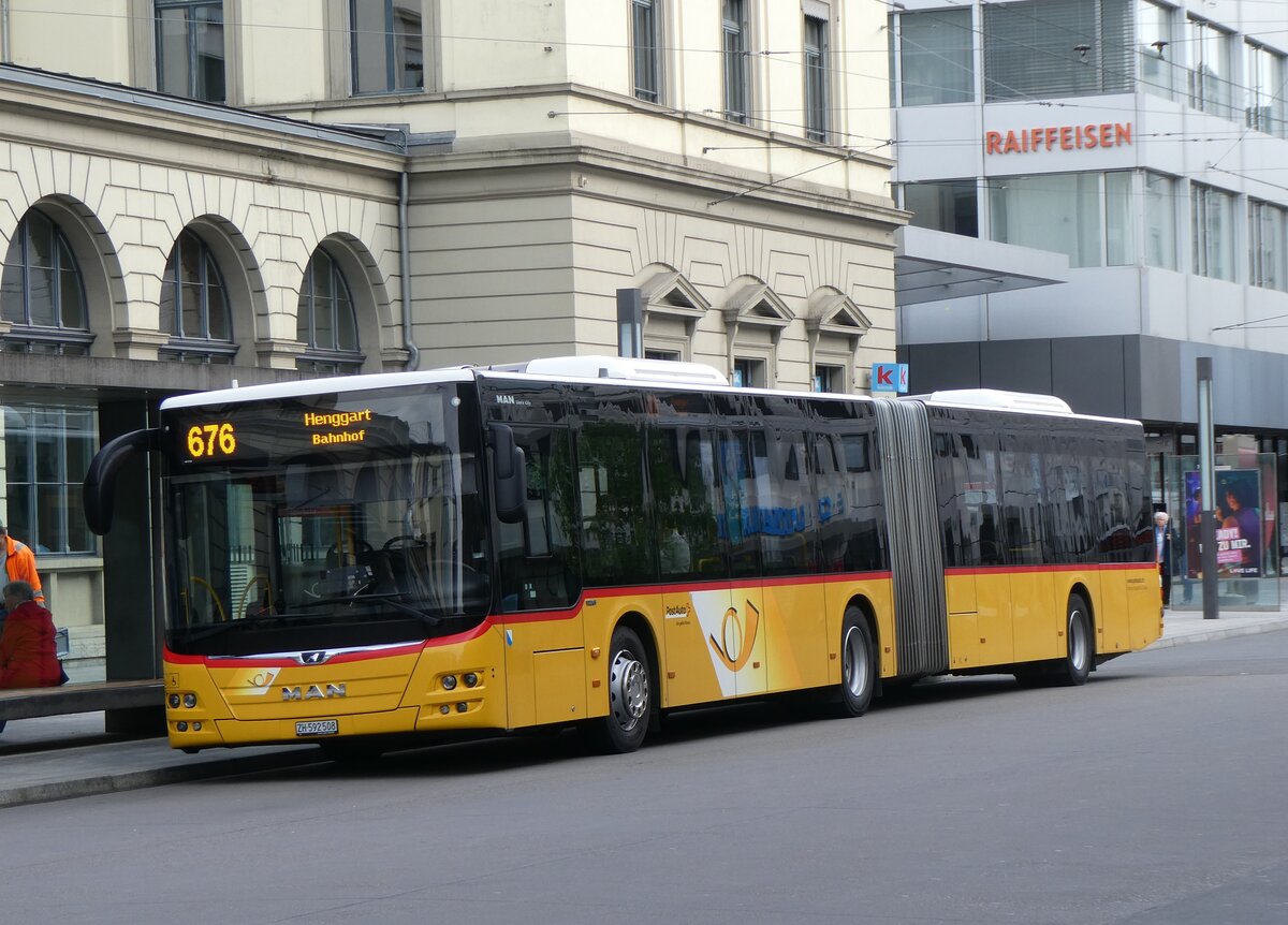 (261'883) - Moser, Flaach - Nr. 359/ZH 592'508/PID 11'106 - MAN am 4. Mai 2024 beim Hauptbahnhof Winterthur