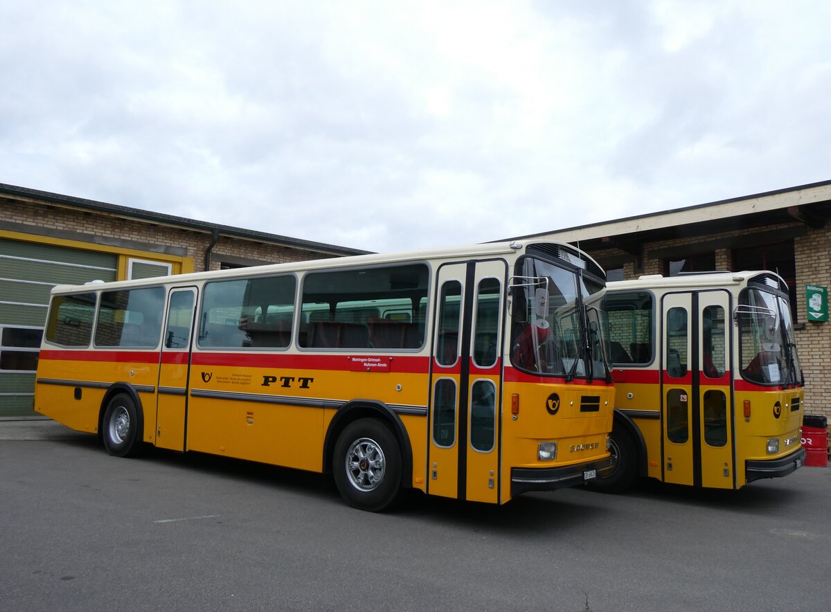 (261'982) - Oldtimer Garage, Hri - ZH 69'470 - Saurer/R&J (ex Breu, Berneck; ex Matt, FL-Mauren Nr. 19; ex P 24'356) am 4. Mai 2024 in Attikon, Wegmller