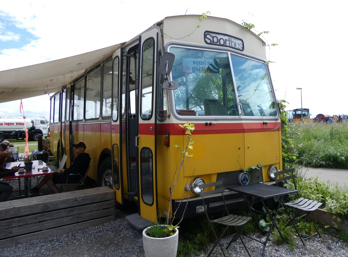 (262'956) - Oldtimer Club Saurer, Arbon - Saurer/Tscher-R&J (ex Heim, Flums; ex P 25'208; ex P 24'662) am 25. Mai 2024 in Arbon, Saurermuseum