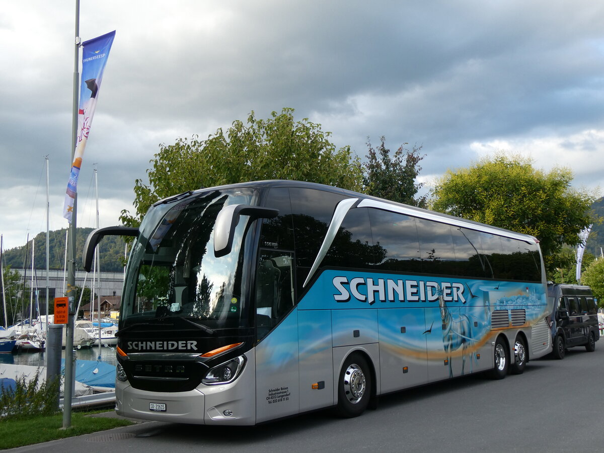 (264'847) - Schneider, Langendorf - SO 21'615 - Setra am 17. Juli 2024 in Thun, Strandbad