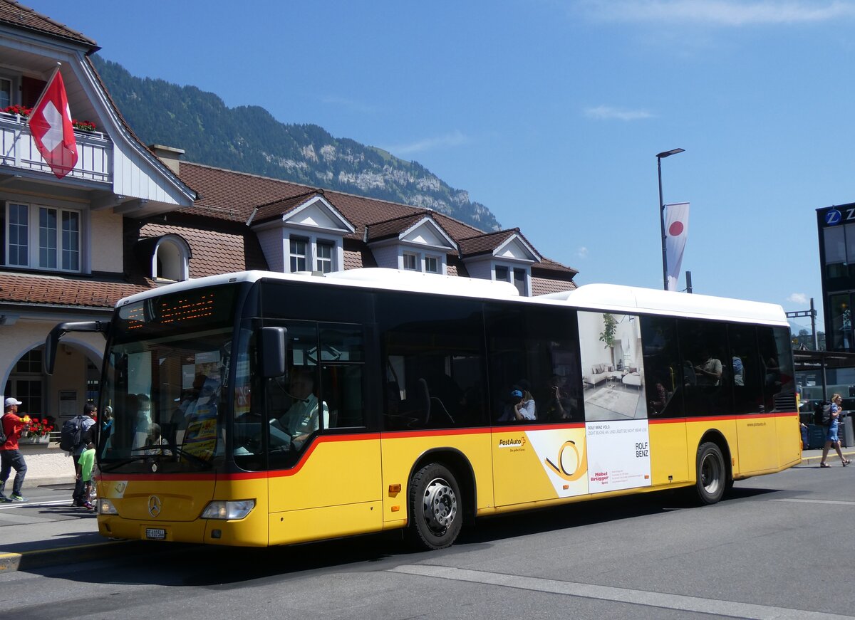 (264'890) - PostAuto Bern - BE 610'544/PID 5417 - Mercedes (ex BE 538'988; ex P 637'781) am 19. Juli 2024 beim Bahnhof Interlaken Ost