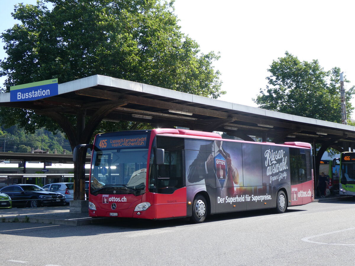 (265'011) - Busland, Burgdorf - Nr. 131/BE 891'131 - Mercedes am 25. Juli 2024 beim Bahnhof Burgdorf