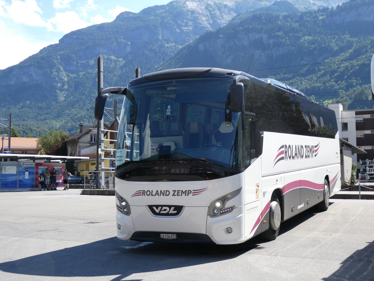 (265'613) - Zemp, Rain - Nr. 5/LU 134'072 - VDL am 13. August 2024 beim Bahnhof Meiringen 