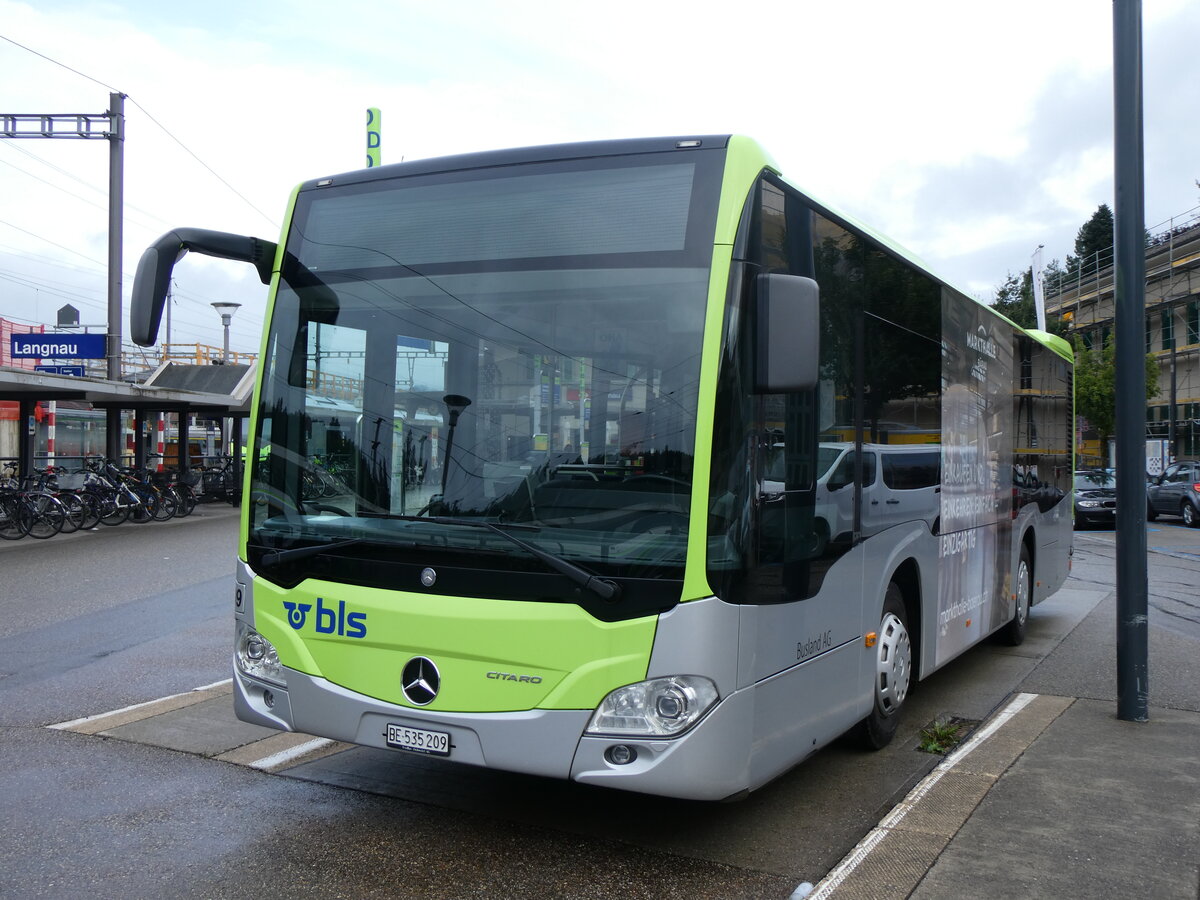 (265'904) - Busland, Burgdorf - Nr. 209/BE 535'209 - Mercedes am 18. August 2024 beim Bahnhof Langnau