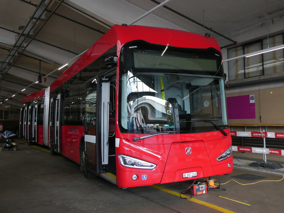 (266'968) - Bernmobil, Bern - Nr. 245/BE 881'245 - eIrizar am 14. September 2024 in Bern, Garage Europaplatz