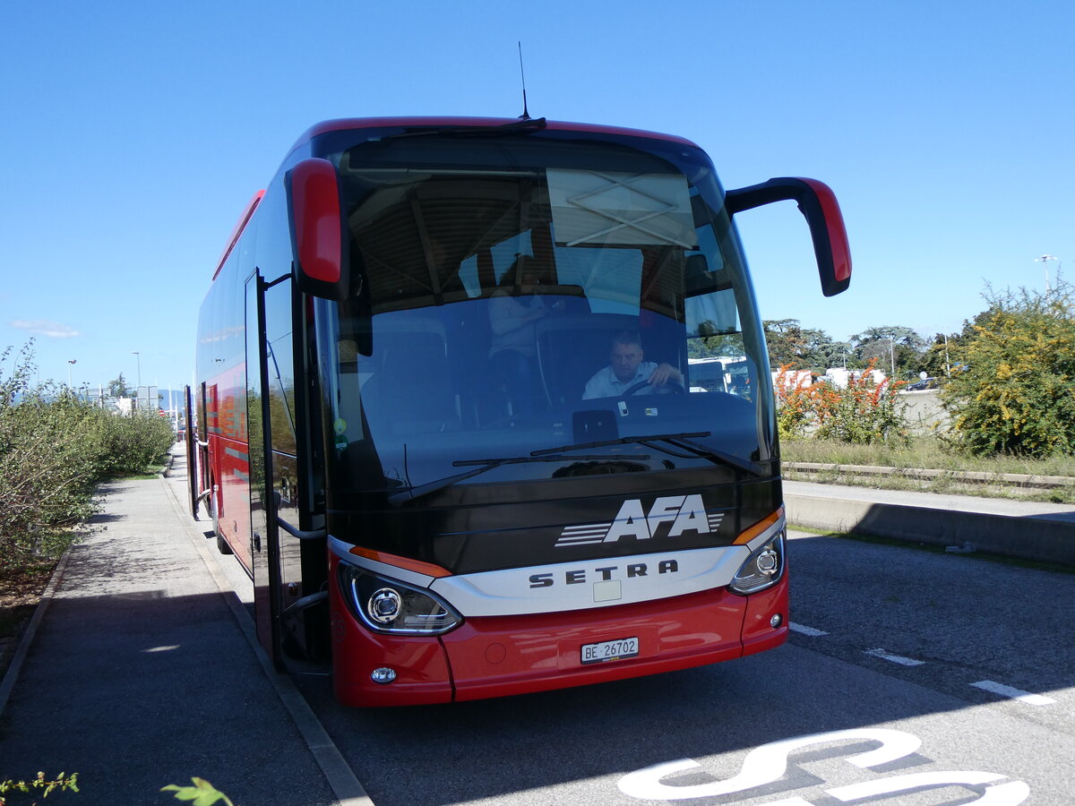 (267'055) - Aus der Schweiz: AFA Adelboden - Nr. 15/BE 26'702 - Setra am 15. September 2024 in Saint Rambert, Raststtte