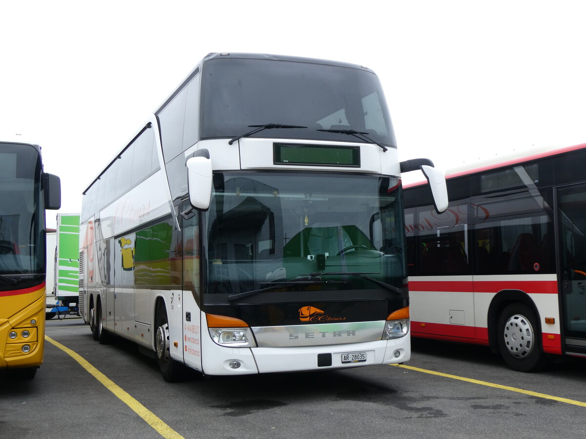 (268'278) - CC-Tours, Effretikon - AR 28'035 - Setra am 19. Oktober 2024 in Kerzers, Interbus