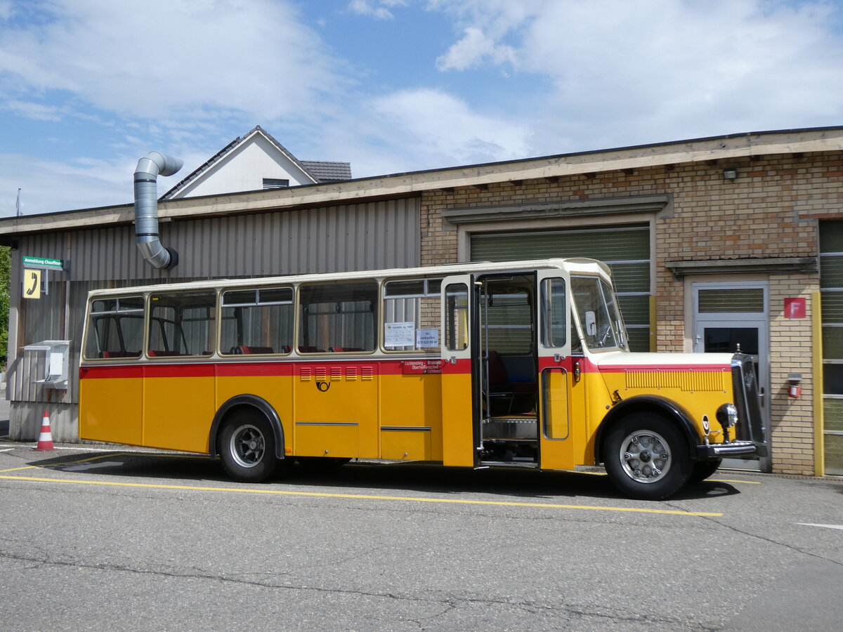 (274'572) - Brander, Btschwil - SG 29'670 U - Saurer/Krapf (ex Vetsch, Oberhelfenschwil) am 3. Mai 2025 in Attikon, Wegmller