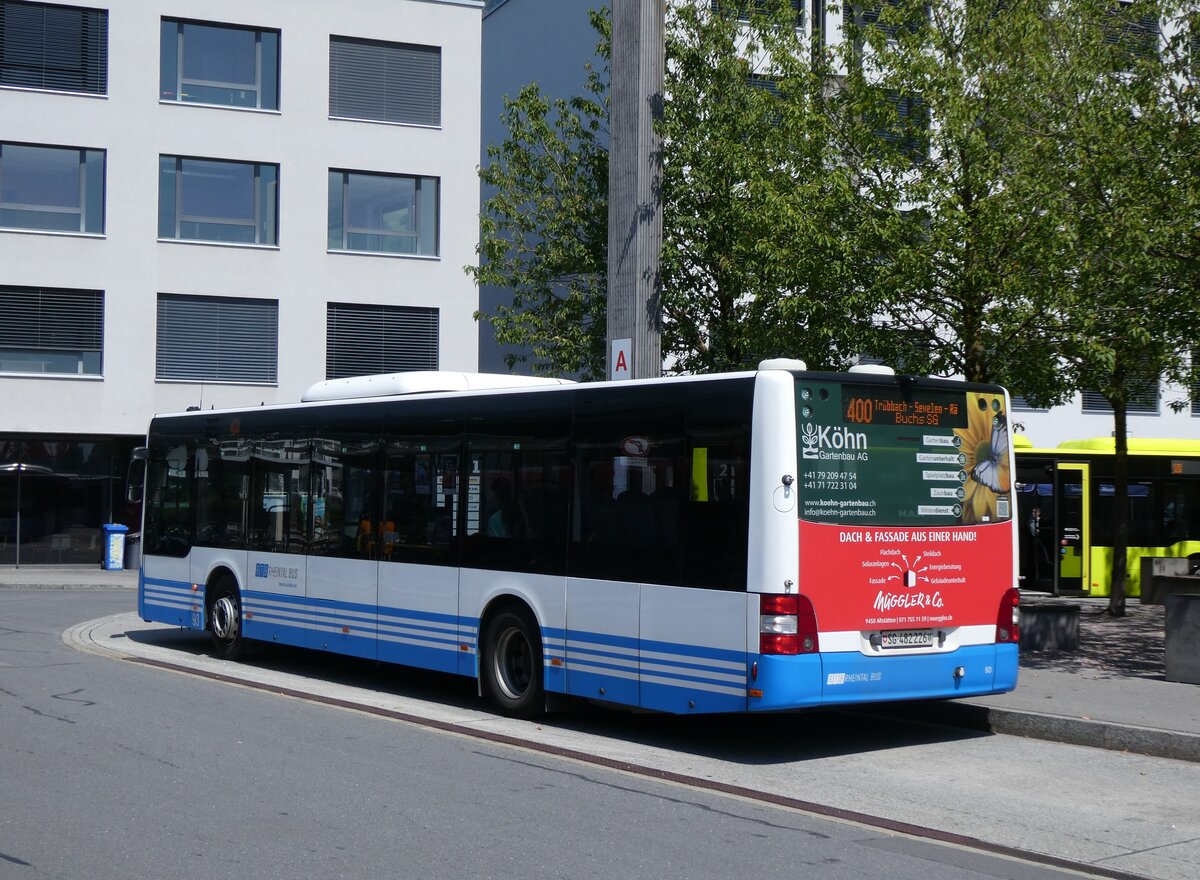 (277'138) - RTB Altsttten - Nr. 93/SG 482'226 - MAN (ex PostBus/A BD 15'334) am 20. Juni 2025 beim Bahnhof Sargans