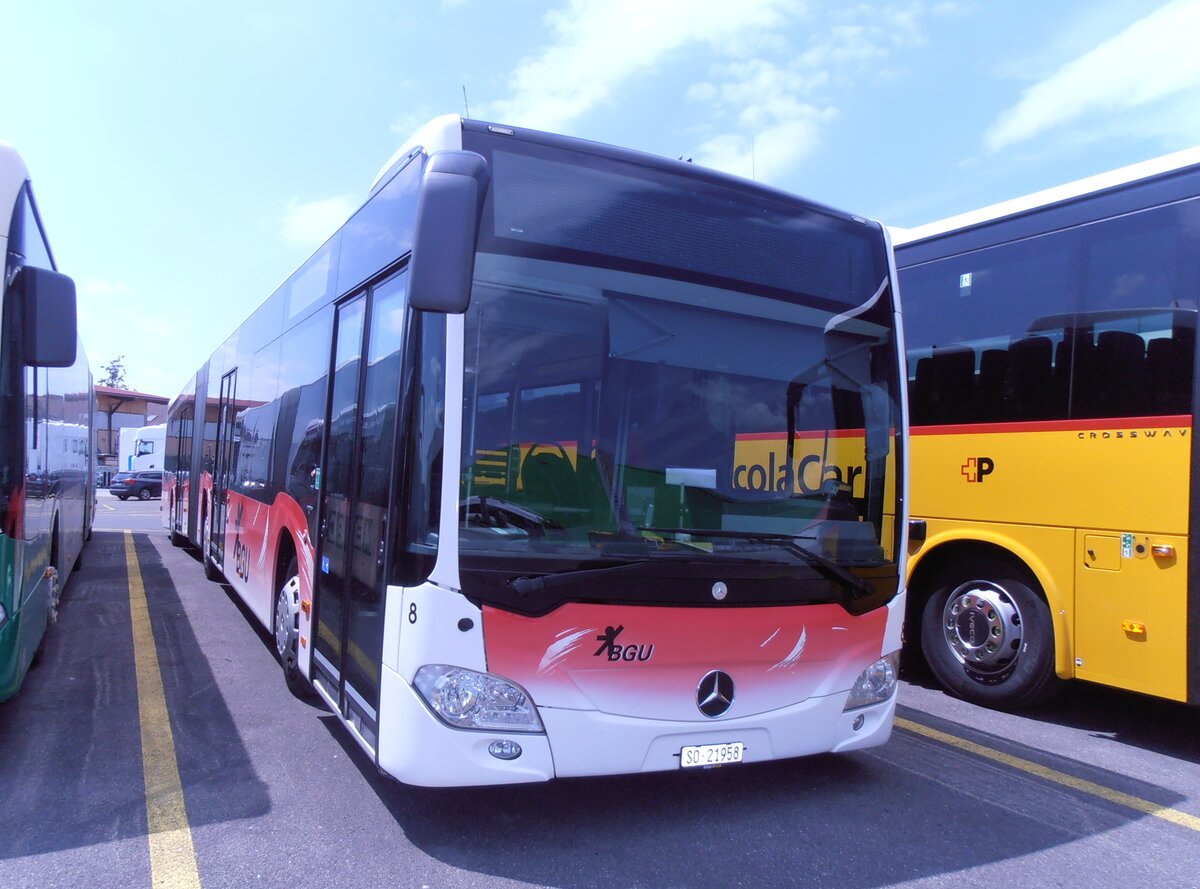 (277'598) - BGU Grenchen - Nr. 8/SO 21'958 - Mercedes am 5. Juli 2025 in Kerzers, Interbus