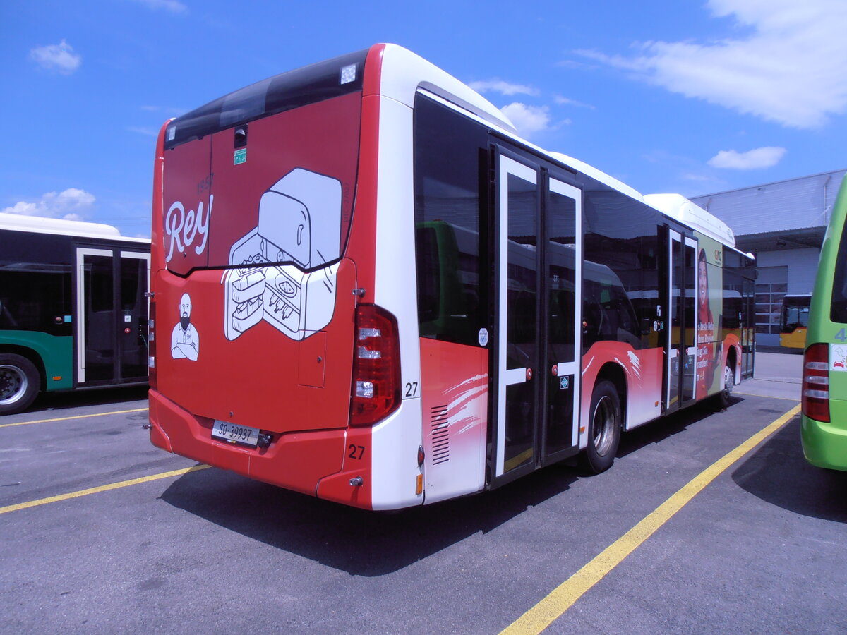 (277'611) - BGU Grenchen - Nr. 27/SO 39'937 - Mercedes am 5. Juli 2025 in Kerzers, Interbus