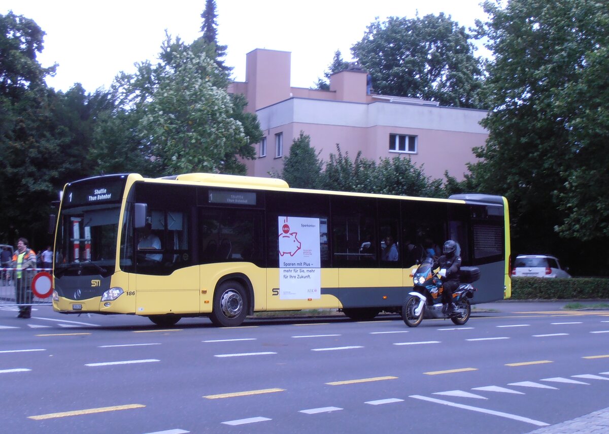 (277'685) - STI Thun - Nr. 186/BE 804'186 - Mercedes am 7. Juli 2025 in Thun, Klosestrasse