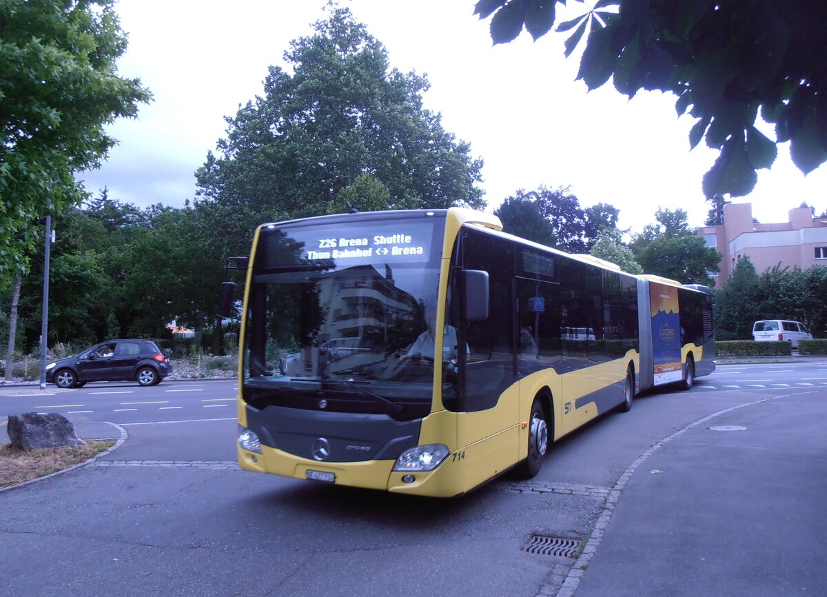 (277'690) - STI Thun - Nr. 714/BE 427'714 - Mercedes am 7. Juli 2025 in Thun, Klosestrasse