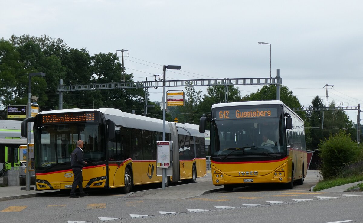 (278'049) - Engeloch, Riggisberg - Nr. 2/BE 544'002/PID 12'072 - Iveco am 26. Juli 2025 beim Bahnhof Schwarzenburg