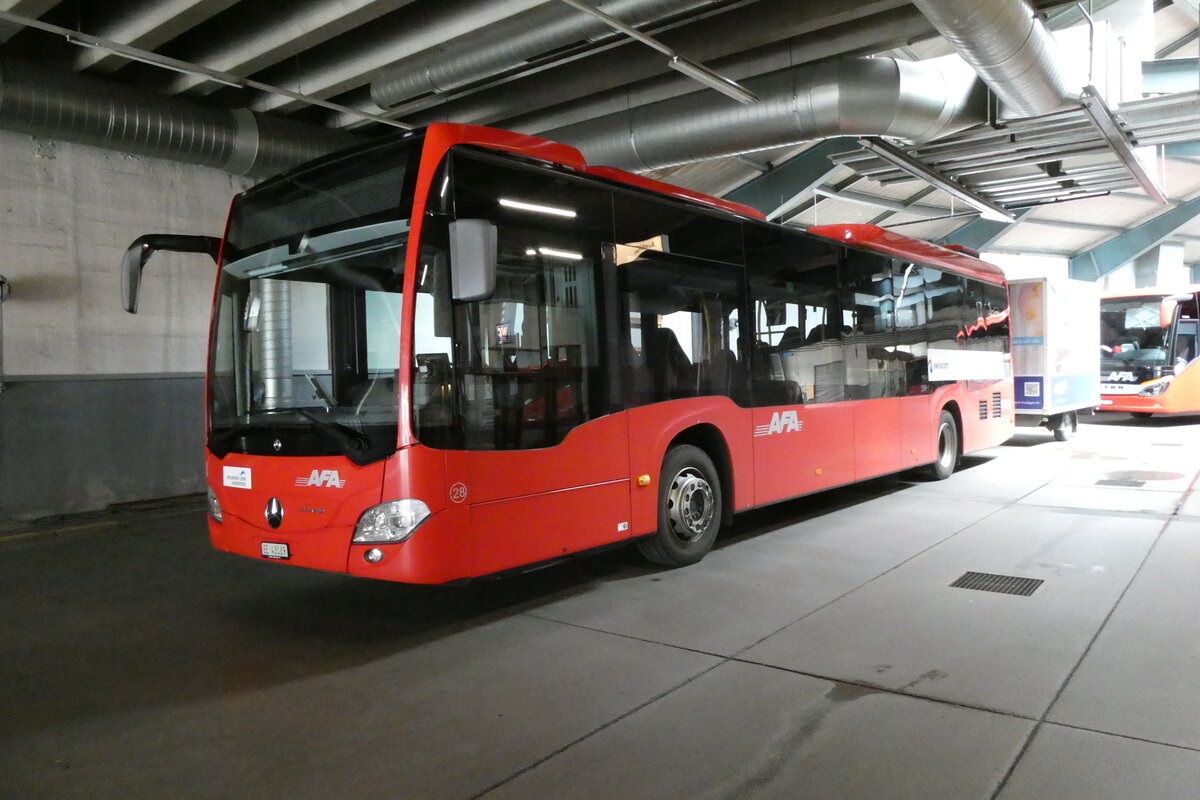 (278'140) - AFA Adelboden - Nr. 28/BE 43'089 - Mercedes am 27. Juli 2025 in Adelboden, Busstation