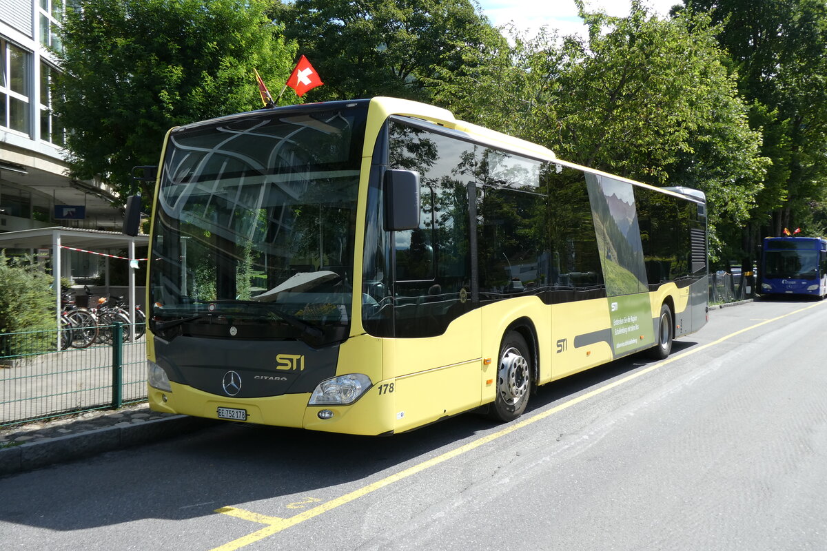 (278'423) - STI Thun - Nr. 178/BE 752'178 - Mercedes am 3. August 2025 bei der Schifflndte Thun
