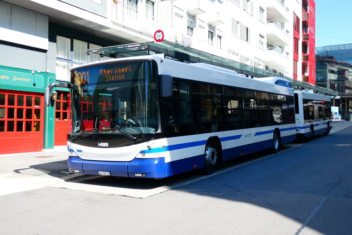 (279'422) - ZVB Zug - Nr. 172/ZG 88'172 - Hess am 26. August 2025 beim Bahnhof Zug