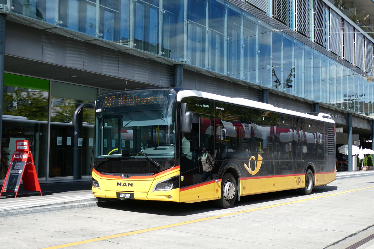 (279'548) - PostAuto Ostschweiz - TG 158'215/PID 11'856 - MAN am 29. August 2025 beim Bahnhof Frauenfeld