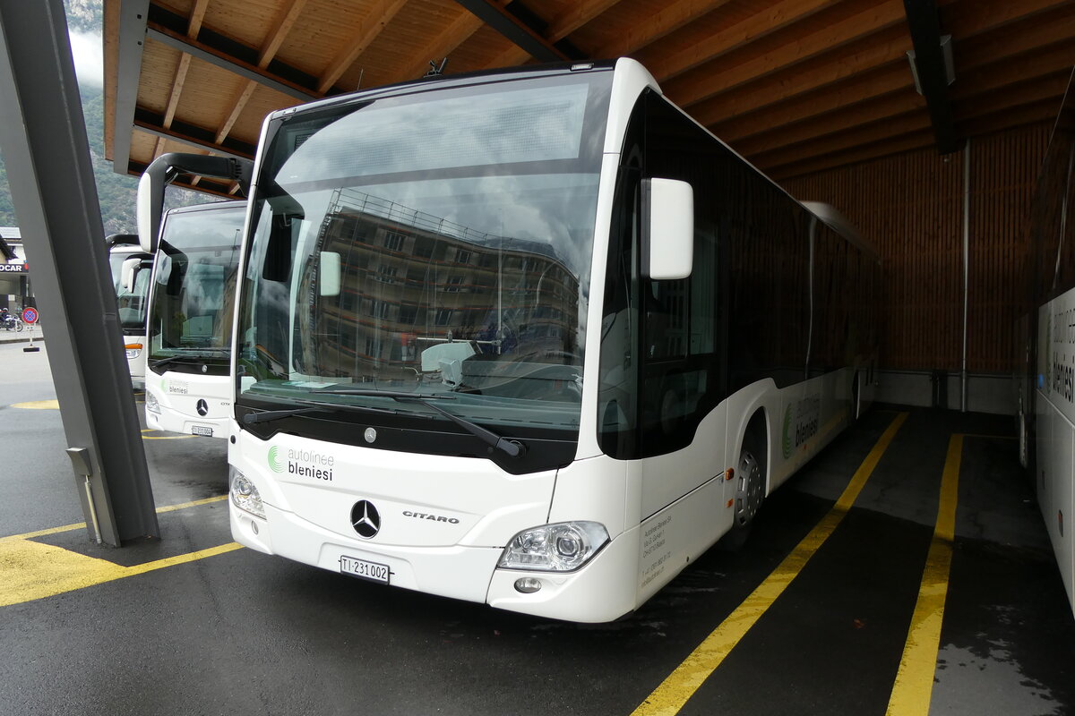 (280'324) - ABl Biasca - Nr. 2/TI 231'002 - Mercedes (ex Nr. 23) am 13. September 2025 in Biaca, Garage