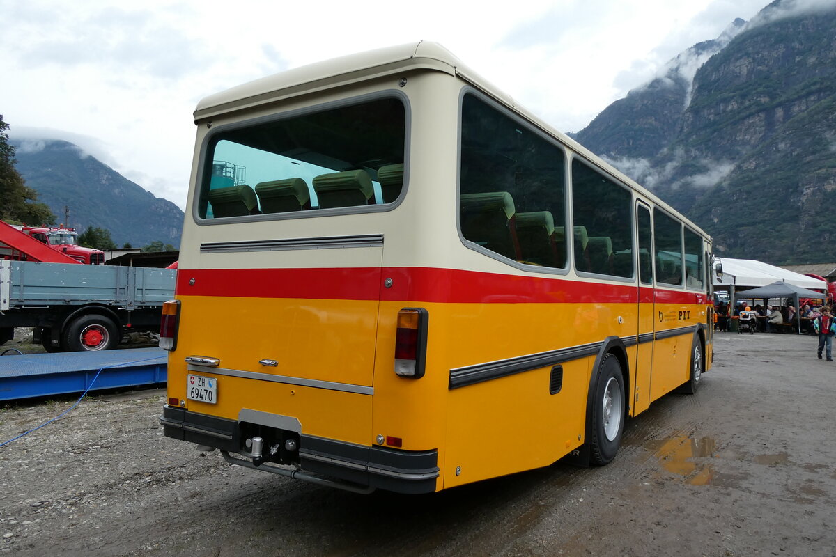 (280'353) - Oldtimer Garage, Hri - ZH 69'470 - Saurer/R&J (ex Breu, Berneck; ex Matt, FL-Mauren Nr. 19; ex P 24'356) am 13. September 2025 in Iragna, Riviera