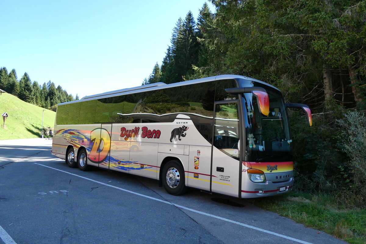 (280'578) - Aus der Schweiz: Dysli, Bern - Nr. 23/BE 28'435 - Setra am 19. September 2025 in Rinnen, Kapelle