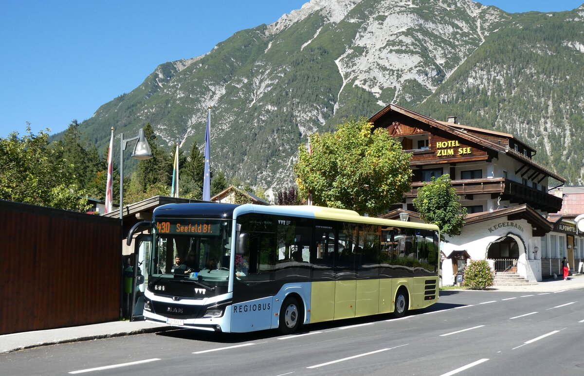 (280'607) - Breuss, Rankweil - Nr. 543/SZ 543 TI - MAN am 20. September 2025 in Leutasch, Weidach Zentrum