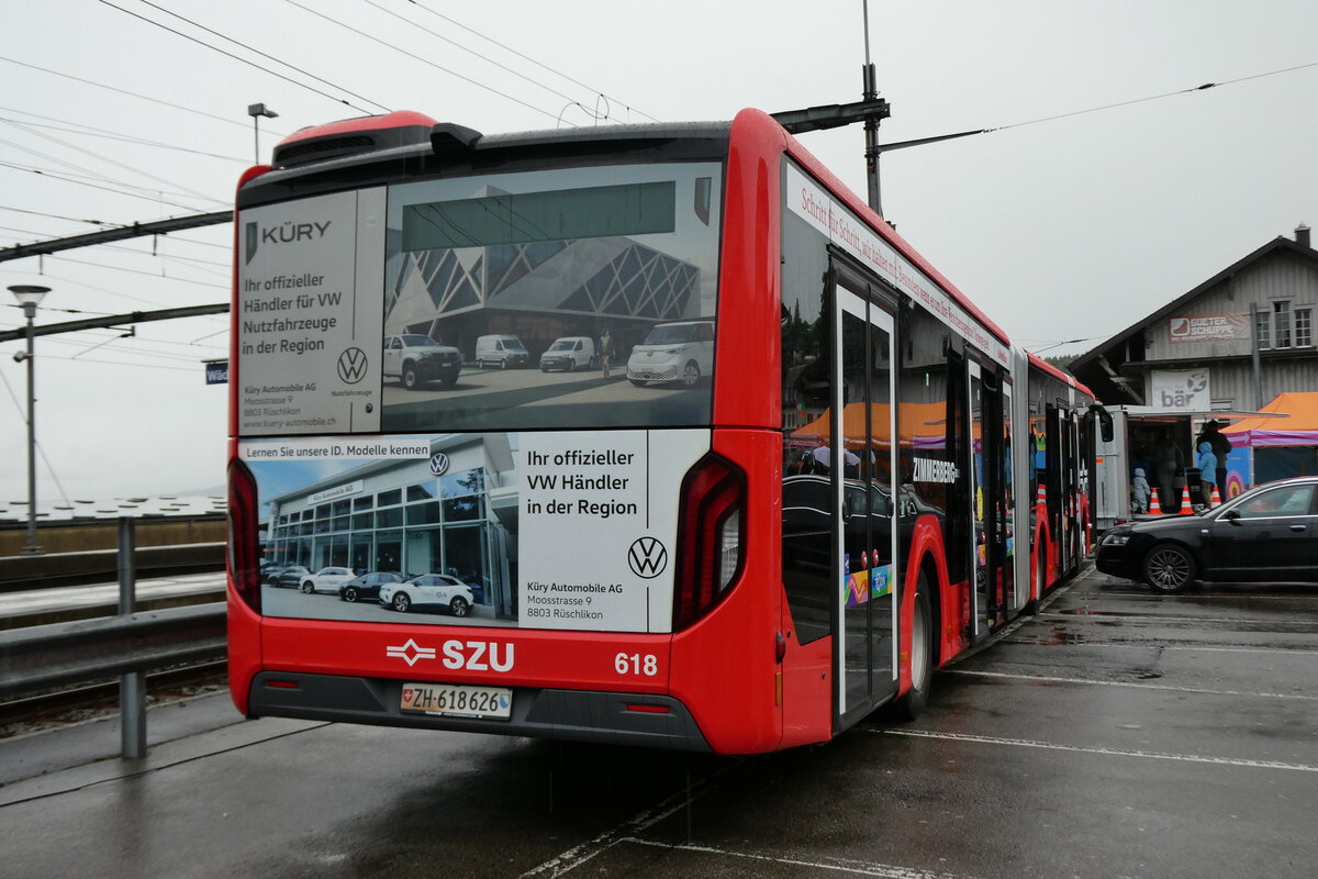(280'680) - AHW Horgen - Nr. 618/ZH 618'626 - MAN am 27. September 2025 beim Bahnhof Wdenswil