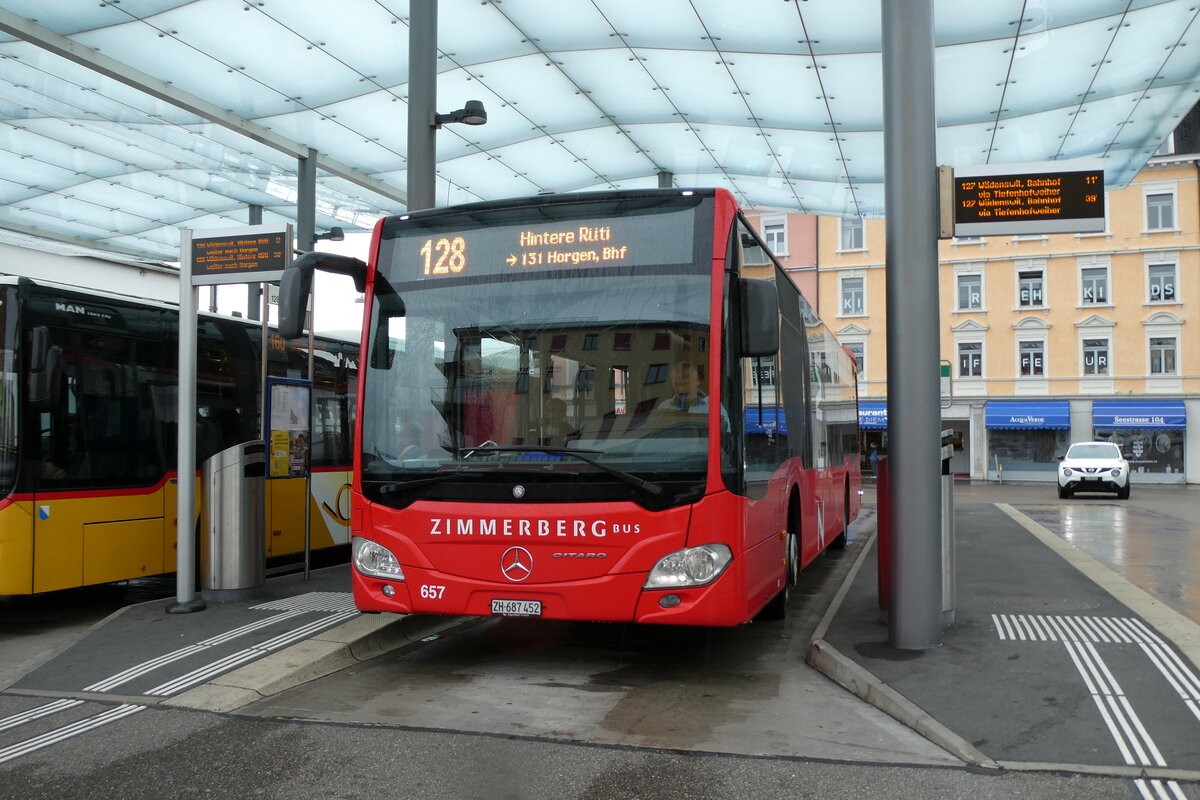 (280'740) - AHW Horgen - Nr. 657/ZH 687'452 - Mercedes am 27. September 2025 beim Bahnhof Wdenswil