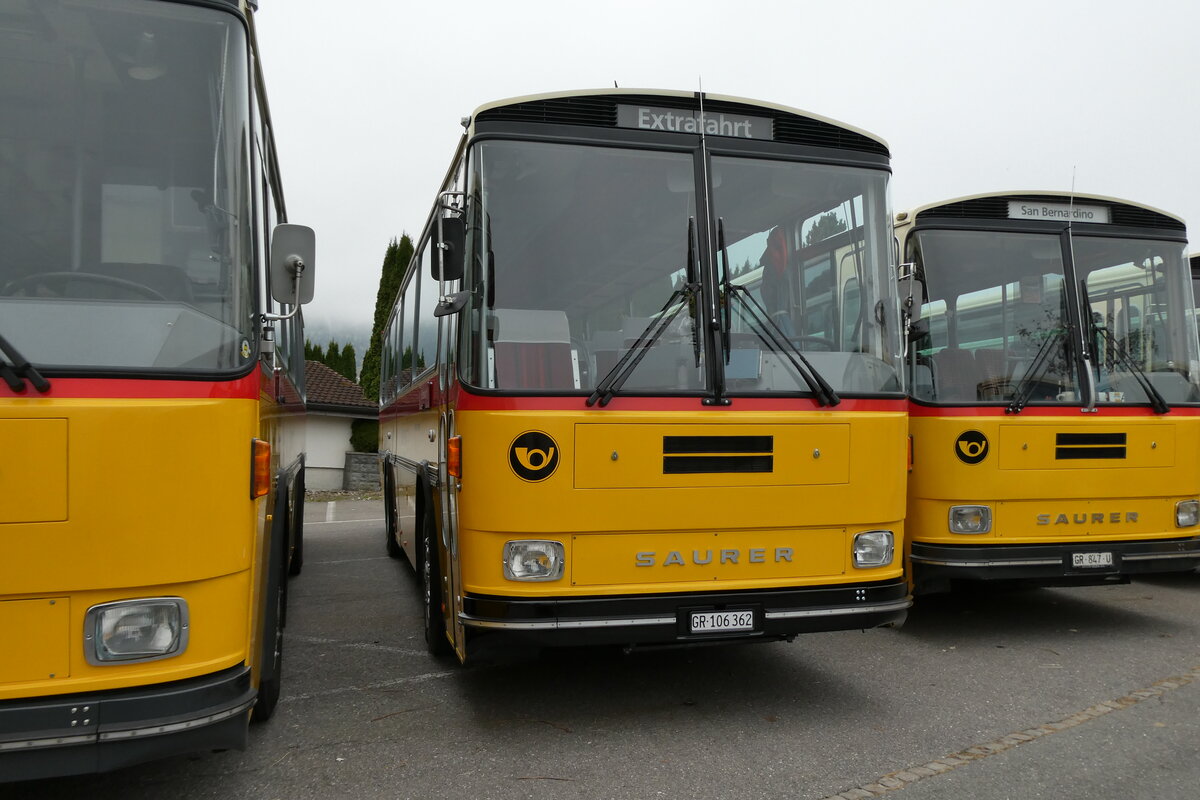 (281'351) - Ackermann, Landquart - GR 106'362 - Saurer/R&J (ex Fssler, Unteriberg; ex Schrch, Gutenburg Nr. 6; ex O 24'358/PID 3219) am 12. Oktober 2025 in Schwarzenberg, Rssli