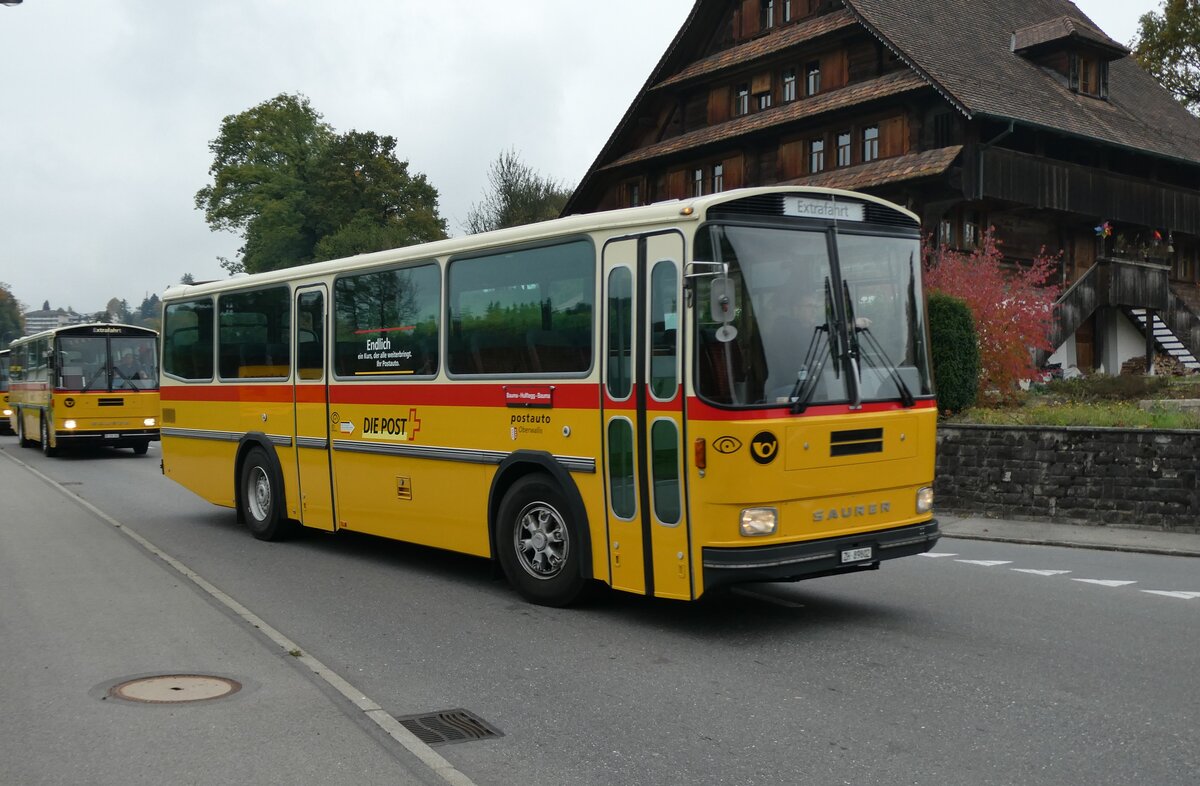 (281'397) - Rupp, Zumikon - ZH 89'802 - Saurer/Tscher (ex Eyer, Gamsen; ex P 24'401) am 12. Oktober 2025 in Hellbhl, Luzernstrasse