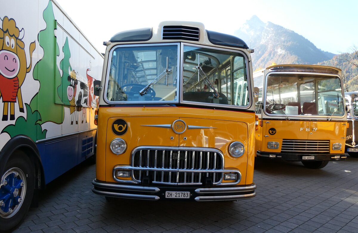 (281'638) - Wegmller, Attikon - ZH 21'783 - FBW/Gangloff (ex P 24'037; ex P 21'537) am 18. Oktober 2025 in Nfels, FBW-Museum